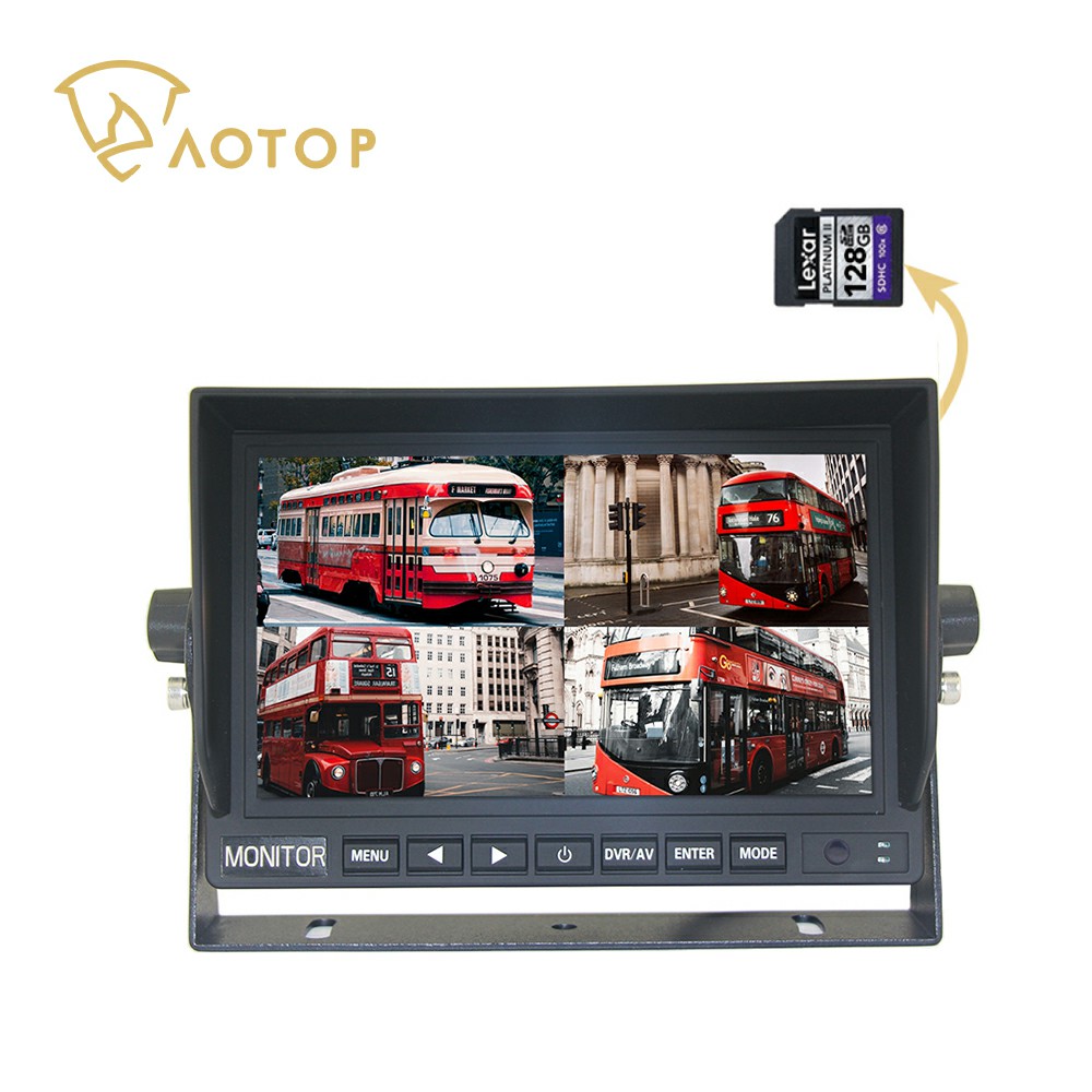 CM-709MQDVR 7'' Quad Car LCD Monitor with DVR Recording