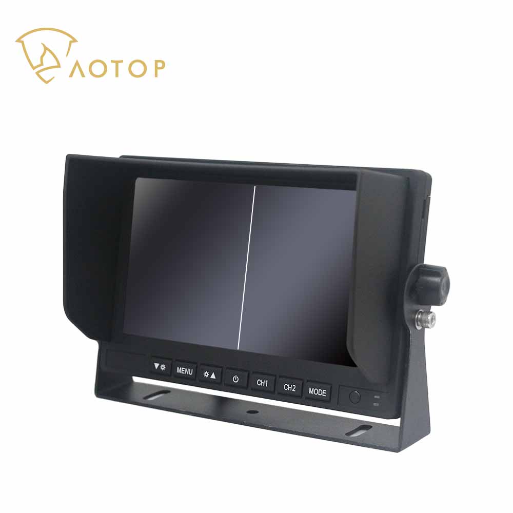 HD 1080P 7'' 2CH AHD Split View Rear View Monitor with DVR