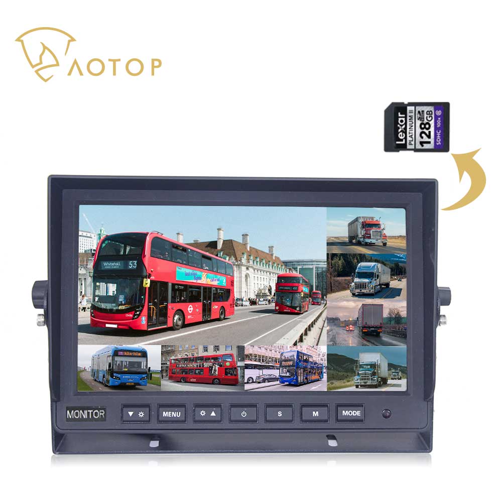 NEW CM-1010HQ-8 10.1 inch AHD Rear View Monitor Support 8 Channels inputs