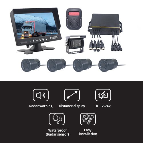 Vehicle Visual & Ultrasonic Parking Sensor System Features