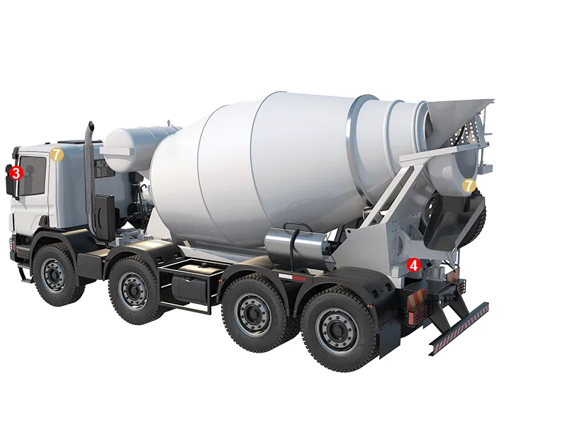 Cement Mixer Camera System Rear