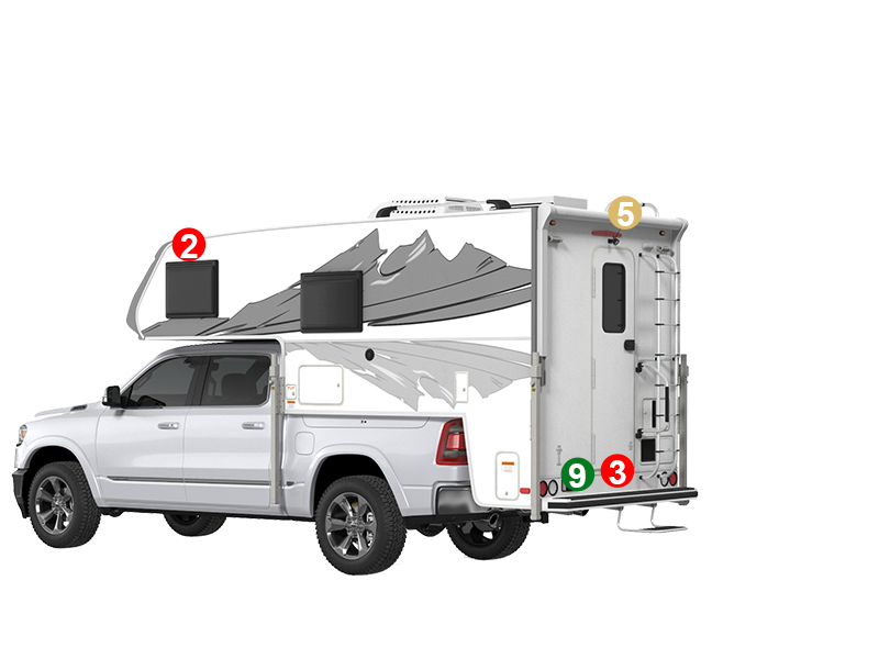 Truck Camper Camera System Rear
