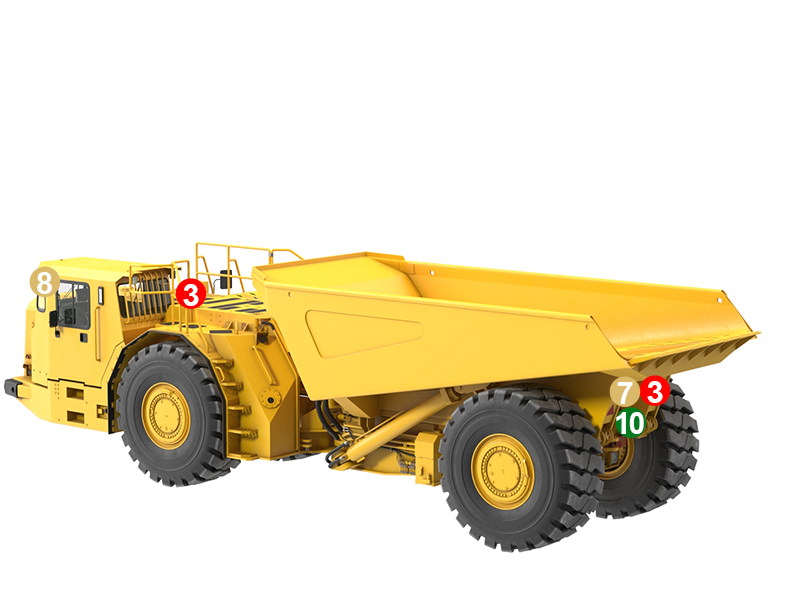 Haul Truck Camera System Rear