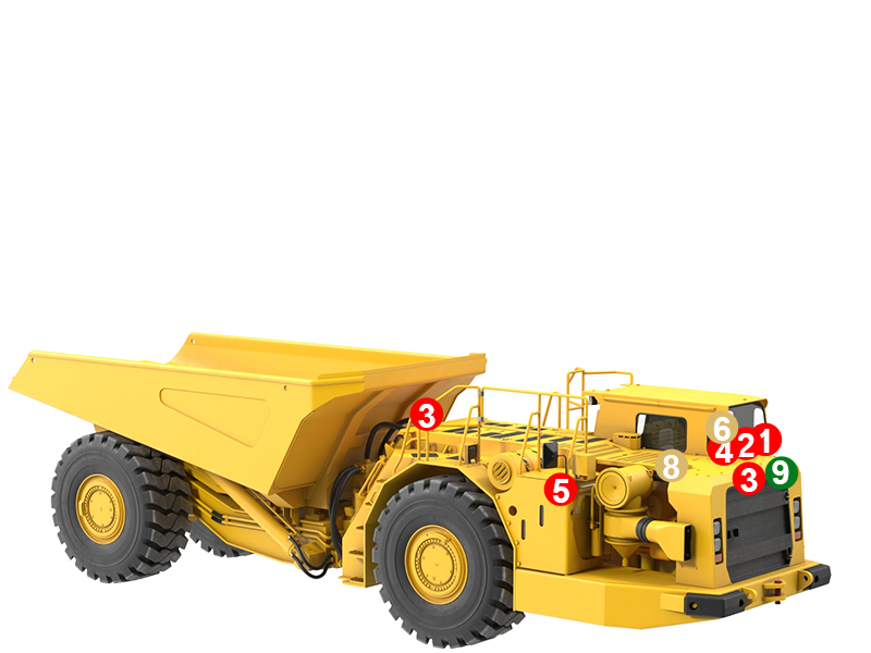 Haul Truck Camera System Front