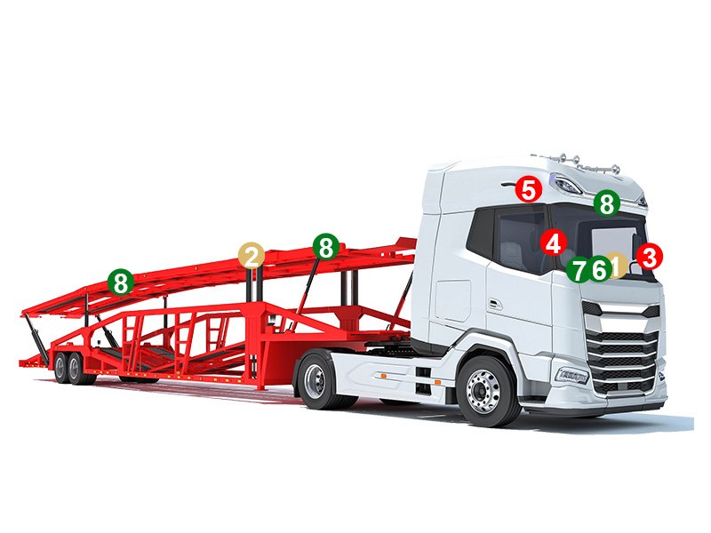 Car Carrier Camera System Front