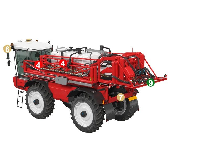 Crop Sprayer Camera System Rear