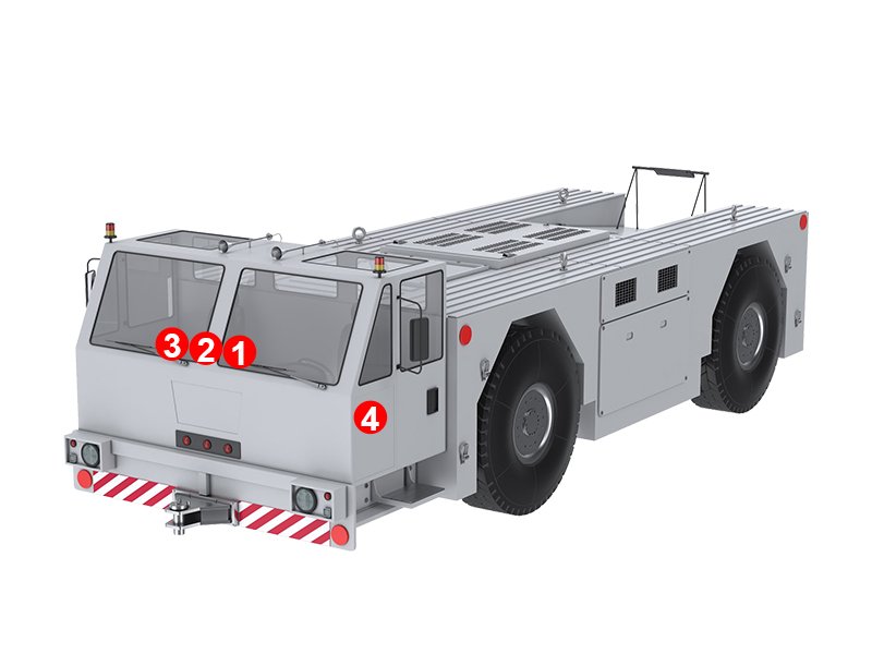 Aircraft Pushback Tug Camera System and Safety Solutions