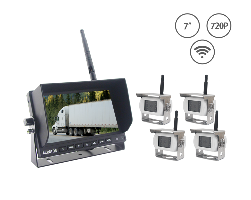7 Inch 720P Vehicle Digital Wireless Backup Camera System (HD Wireless Camera System)