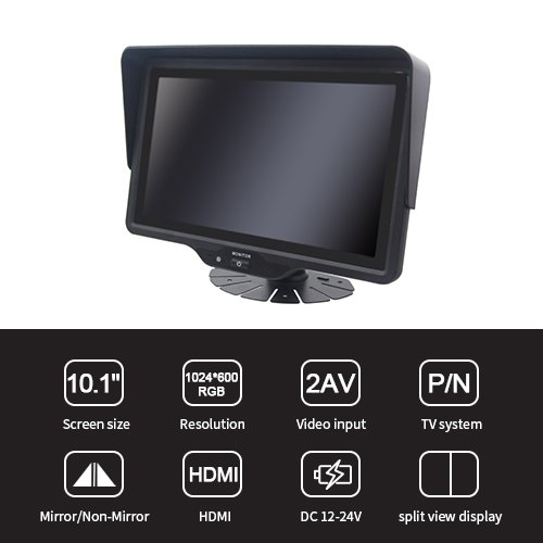 10.1 Inch HD Vehicle Rear View HDMI Monitor Features