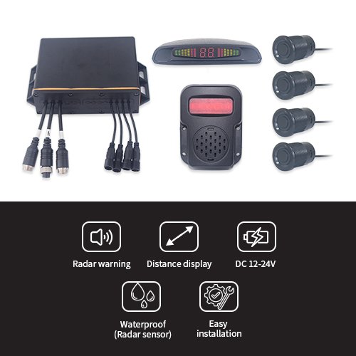 Ultrasonic Car Reverse Parking Sensor Detection System Features